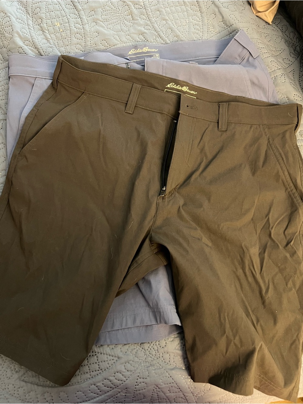 Three Eddie Bauer Men’s Shorts size 36 - Beige, Brown, Orange - Picture 13 of 16